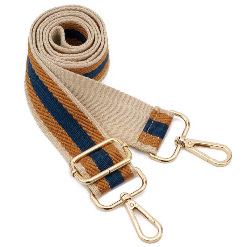 ZOOEASS Wide Shoulder Strap Adjustable Replacement Belt Guitar Style Crossbody Bag Handbag Strap Multicolor Canvas Straps(Wide:1.4in) (Color14) - Image 1